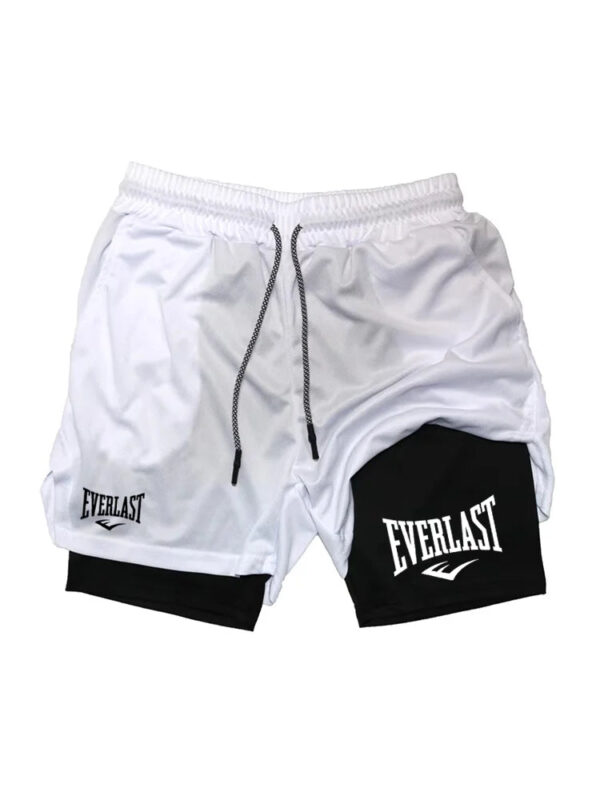 Sbf904f03a5ac476da35668a297013c856.jpg Men Running Shorts 2 In 1 Double-deck Sport Shorts Sportswear Gym Fitness Short Pants Training Jogging Bottom Men's Clothing