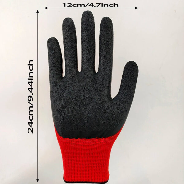 6 Pairs Work Gloves Resistant Anti Slip Professional Working Protective Gloves Men Women Gardening Construction Mechanic Factory