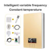 Sbfec5491bf3a4a418bf0aa492e4c5c90A.jpg DMWD Electric Thermostatic water heater 7000W Remote Control Instant heating waterproof tankless water heater for shower bath