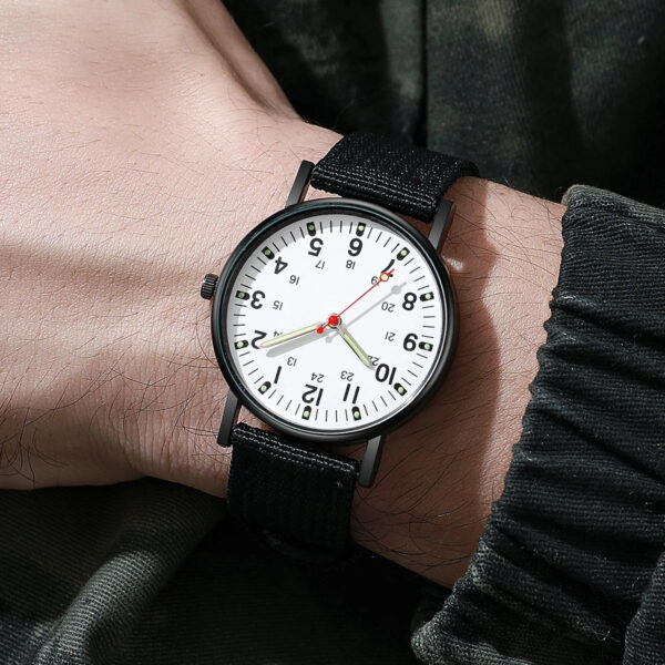 Sc021cf30039d43ebb69b679be021d296v.jpg Casual Nylon Band Men Sports Watches Anlog Quartz Military Wristwatches Reloj Hombre(Without Box)