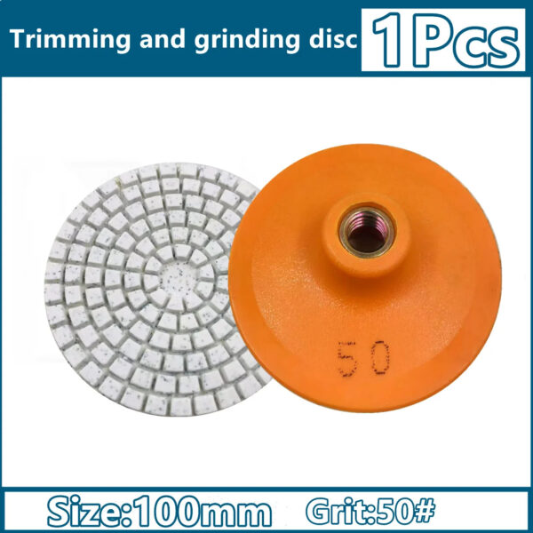 Sc02bf199bb9b4a7fba36e7d68769e5159.jpg 100mm M14 Angle Grinder Ceramic Tile Trimming Polishing Disc Dry Polishing Marble Porcelain Granite Chamfering Grinding Edge.