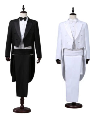Sc24c600f1a9a4b8ea1a97f2599cec7d11.jpg Men's Tailcoat Classic Modern White and Black Basic Style Mens Suit with Tailcoat Singer Magician Stage Jacket Outfits