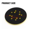 5 Inch 8 Holes 4 Nails Hook & Loop Sanding Pads 1 Pcs 125mm for Fits Air Sander Polishing and Sanding Wood Car Body and Metal