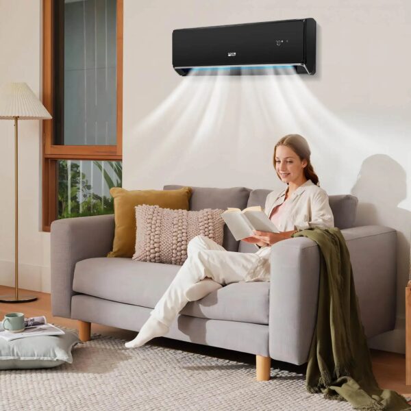 Sc2c86284e651464fb3abc313440cafecP.jpg 12000 BTU Wifi Enabled Mini Split Air Conditioner & Heater w/ Heat Pump