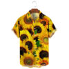 Sc3b2051cee5949fe9b6763bdd7279fb29.jpg Men's Hawaiian Shirt, 3D Sunflower Print T-Shirt, Floral Single Row Button Lapel, Large 5XL, Casual Style, Beach To