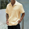 Sc41253d02606440e875c7a0e49271f7dh.jpg Men's Casual Shirt Summer Short Sleeve Male Clothing Hip Hop Streetwear Plus Tops Black White Tee Fashion Baggy Shirt For Men