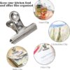 6Pcs Metal Paper Clip Foldback Metal Binder Clips Multi-functional Clamp Binder Paper Clips Office School Stationery Supplies