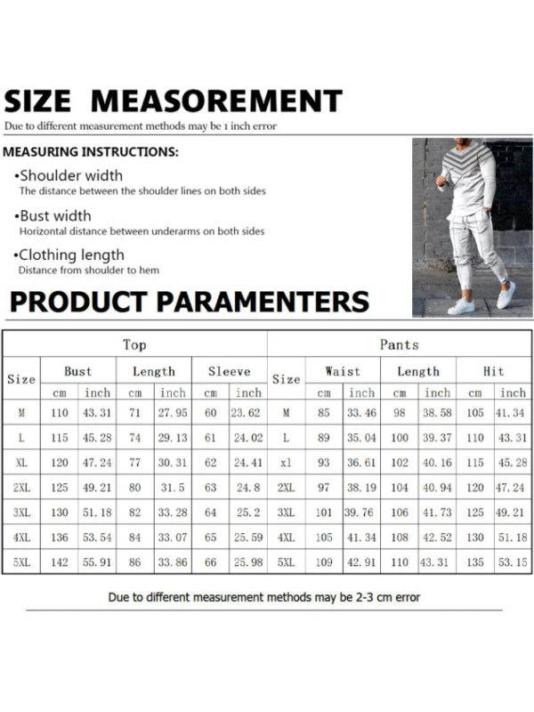 Sc5c05ec2b4864c8f94d49e3dbdbde396O.jpg Autumn Men's Sportswear Suit Mens Long-sleeved T-shirt Long Pants Suit Retro Quilted Print Casual Street Tops Two-piece Clothing