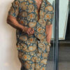 Sc5dc667b957a4b0aa525432bd18d5610a.jpg 2024 Summer Men's Temperament Shirt Set Men's Hawaii Vacation Short Sleeve Top Drawstring Shorts 2 Pcs Boutique Party Dresses