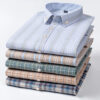 Sc61e0572a2f64e8996e0547a0e2156ba6.jpg 100% Cotton Oxford Men's Shirt Short Sleeve New High Quality Business Casual Fashion Men's Plus Size Shirt Formal S-7XL