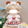 Sc6578547e7de4289b6c625136b066f18r.jpg 20cm Cotton Doll Clothes Cute Dress Lolita Vintage Doll Clothes for Plush Doll Idol Dolls For Cotton Stuffed Dolls Accessories