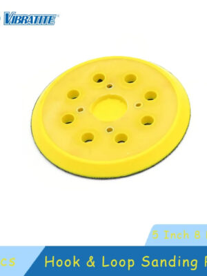 Sc6a8e6433f364b2fbe169b08fff527a4I.jpg 5 Inch 8 Holes 4 Nails Hook & Loop Sanding Pads 1 Pcs 125mm for Fits Air Sander Polishing and Sanding Wood Car Body and Metal