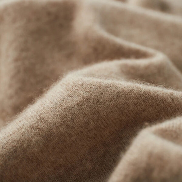 Autumn Winter New Men's 100% Cashmere Sweater Lapel Knitted Pullover Lightweight Warm Long Sleeve Solid Color Tops