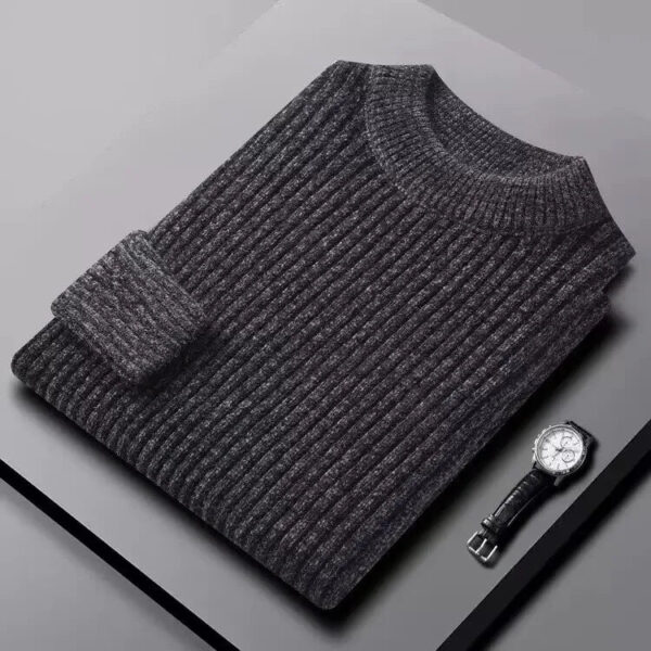 Sc766a4002a4b43748c2fd33e79464560H.jpg 2026 New Men's Thick Warm Sweater Winter Knitted Turtleneck Pullovers Male High Neck Solid Slim Fit Soft Sweaters for Men Tops