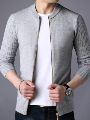 Sc77d40c76fb24972bc099b90eb7418ebm.jpg MRMT 2026 Brand New Men's Knitted Cardigan Fashion Slim Fit Korean Small Stand Collar Sweater Men Cardigans Jackets For Male