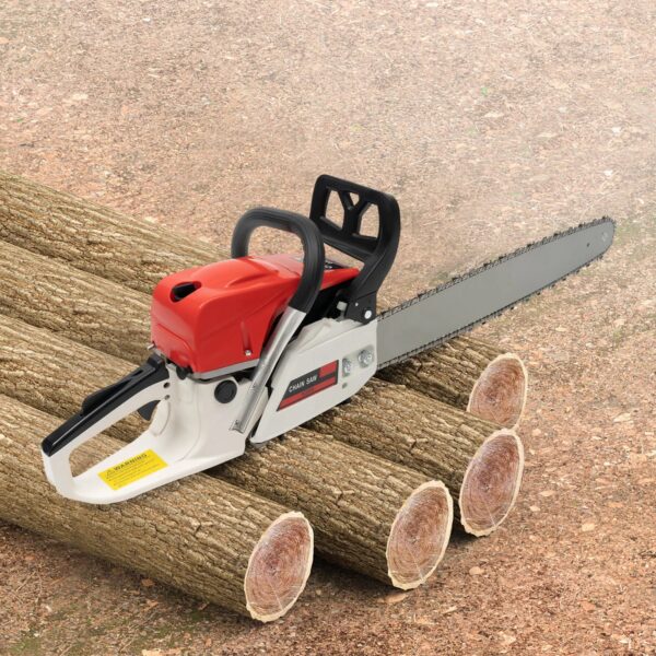 2-Stroke Engine Gas-Powered Chainsaw, 52CC Gasoline Chainsaw, 22 Inch Chainsaw Cutting Wood Gas Sawing