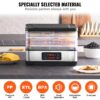 SucceBuy 5 Tray Food Dehydrator Machine 300W Stainless Steel Electric Food Dryer w/ Digital Adjustable Timer & Temperature