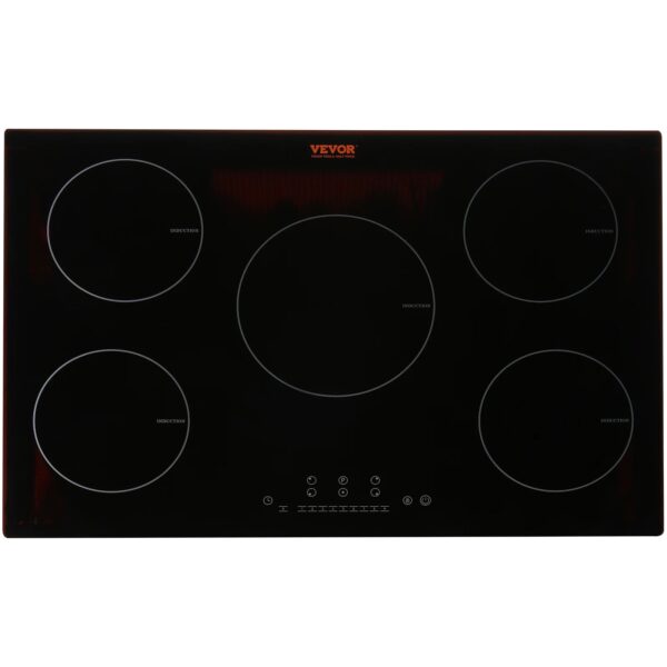 Sc7de5b078edb4219a7e659b8e19cc4aa7.jpg SucceBuy 5 Burners 30/36 Inch Electric Induction Cooktop Stove Hob Built-in Burner Cooker Sensor Touch Control Magnetic Cooker