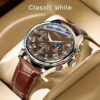 Sc801b072e9734756a205692cd637b0f2j.jpg GENEVA High Quality Men's Luxury Belt Fashion Quartz Watch Men Round Business Student Sport Waterproof Glow Clock