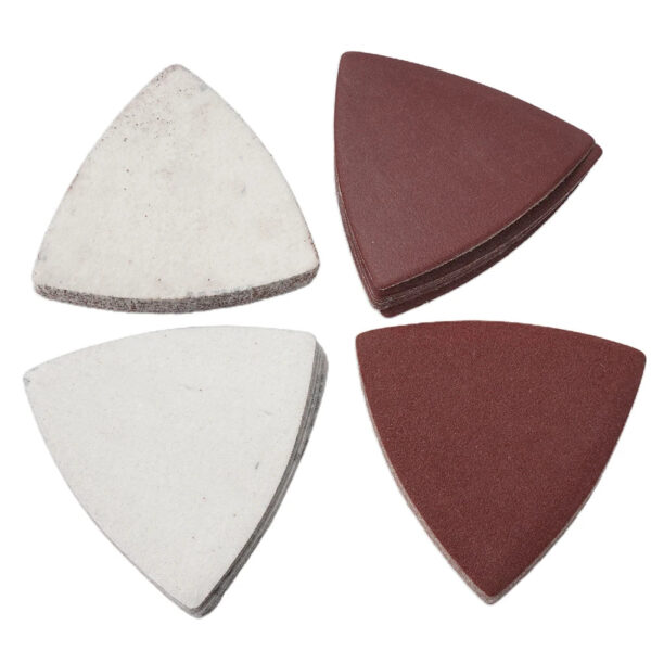 Sc806f5abb24d4b0595f5155651322399I.jpg 40pcs 80mm Triangle Sandpaper Fit 3-1/8 Inch Oscillating Triangle Sanding Pad Multi Tool Sanding Paper For Wood Grinding Polishi