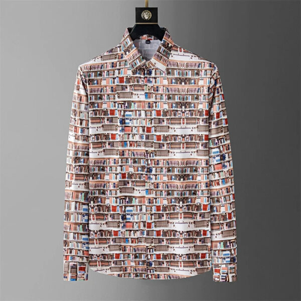 Sc8529f738e1a4463b355eaef9096a4523.jpg Luxury printed shirt men's long-sleeved casual shirt fashionable street Korean high-end sense oversized comfortable men's XS-6XL