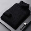 Sc9bef840c99d49b580d13adccb426fc56.jpg 2026 New Men's Thick Warm Sweater Winter Knitted Turtleneck Pullovers Male High Neck Solid Slim Fit Soft Sweaters for Men Tops