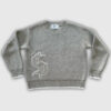 Sca5e4afc8fa640b18fa9a636c289c8b1t.jpg Y2K Grey Long Sleeve Sweater Dollar Gothic Embroidery Pullover Goth Retro Casual Streetwear Old Money Men Boxy Knitted Clothing