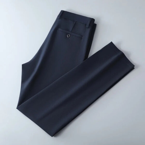 Scad88030481b4466b5b01f047d6061fam.jpg Male Smart Casual Pants Stretchy Sports Men's Fast Dry Trousers Spring Autumn Full Length Straight Office Black Navy Work Pants