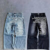 Scade083ab1be48feafc1e9be91257075a.jpg Y2K men Jeans vintage American Pattern letter jeans streetwear gothic Harajuku Hip Hop men women Fashion Casual wide leg jeans