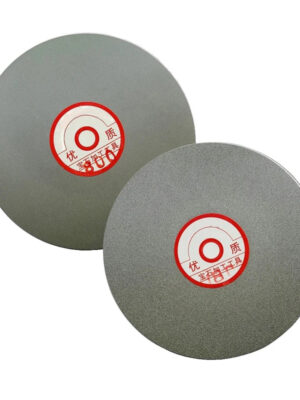 8 Inch Inner Hole 12.7MM Single Side Diamond Coated Flat Lap Wheel Polishing Wheels Jewelry Grinding Polished Disc 60-3000 Grit