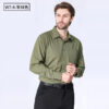 Scba4e28478d44ac78ce213ed7f419eb0Q.jpg American size men's shirt long sleeve spring/summer formal business casual wear high quality fashion solid color plus size