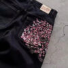 Hip Hop Cherry Blossom Embroidered Jeans Vintage Low Waist Wide Leg Trousers Y2K Clothes Mens Womes Embroidered Baggy Jeans