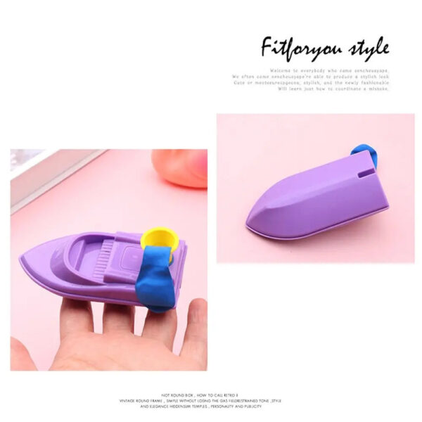 New With 3 Balloons Balloon Power Boat DIY Science Experiment Balloon Car Educational Equipment Inertia Toy Kindergarten