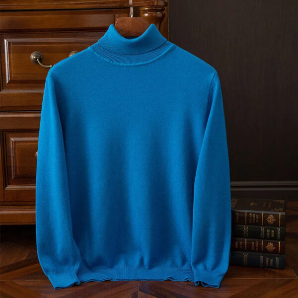 Scd0d3b731dda4d33af81530c407c7a17M.jpg Soft Cashmere Sweater Men's Clothes Turtleneck Pullover Autumn Spring Korean Popular Casual Knit Reviews Wool High-quality