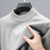 Scd23ac7a51f14ee1bc0604a9daea3296d.jpg Half Turtleneck Knitwear Sweater New Autumn/Winter Mock Neck Sweatshirts Solid Color Pullovers Man Brand Casual Mens Clothing