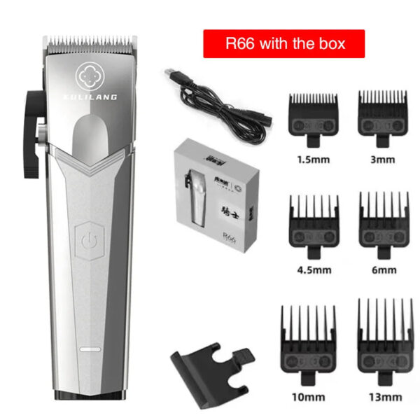Madeshow Kulilang R55 R66 R77F Professional Men's Hair Clipper Trimmer Wireless Barber trimmer for men Oil Head Hair Salon