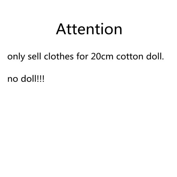 Scd373c3ee1924df682bf45f3482feb92d.jpg 20cm Cotton Doll Clothes Cute Dress Lolita Vintage Doll Clothes for Plush Doll Idol Dolls For Cotton Stuffed Dolls Accessories