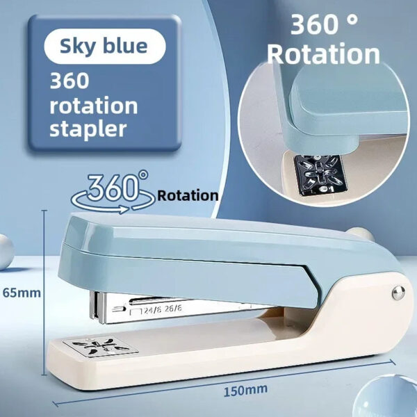 Scd8800ce341848b198e4921c086f45e0f.jpg Large Capacity 360 Degree Rotating Stapler for Students Home Office Use with Strong Clutch Large Staple Remover for Business