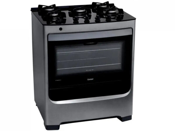 5-Bocas Consul Inox Glass Table Stove CFS5VARUNA - Bivolt