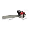 2-Stroke Engine Gas-Powered Chainsaw, 52CC Gasoline Chainsaw, 22 Inch Chainsaw Cutting Wood Gas Sawing