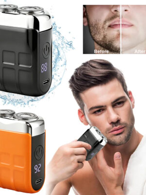 Electric Shaver for Men Mini Electric Razor Beard Trimmer USB Rechargeable Men's Shaving Machine Dual Blade Men Electric Razor