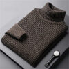 Sced035ad07764d4590a6d949e9629a31S.jpg 2026 New Men's Thick Warm Sweater Winter Knitted Turtleneck Pullovers Male High Neck Solid Slim Fit Soft Sweaters for Men Tops