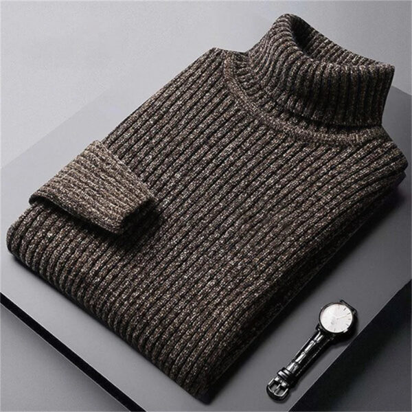 Sced035ad07764d4590a6d949e9629a31S.jpg 2026 New Men's Thick Warm Sweater Winter Knitted Turtleneck Pullovers Male High Neck Solid Slim Fit Soft Sweaters for Men Tops