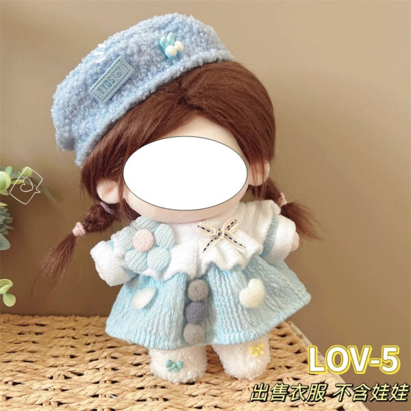 Scf4b7fbc70be4d1e885c20aa89ca618aa.jpg 20cm Cotton Doll Clothes Cute Dress Lolita Vintage Doll Clothes for Plush Doll Idol Dolls For Cotton Stuffed Dolls Accessories