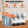 Sd033be37ab74447588e10a53523c9603f.jpg SucceBuy 2 3 Tanks Commercial Beverage Dispenser Ice Tea Drink Machine 304 Stainless Steel Juice Dispenser for Restaurant Hotel