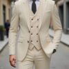 Classic Wedding Tuxedos Slim Fit Bridegroom For Men 3 Pieces Groomsmen Suit Male Formal Business Men Suits(Jacket+Vest+Pants)