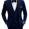 Sd0731ad0be8049e9b628ba8e826c6c9eI.jpg White Slit Mens Suits 3 Piece Black Shawl Lapel Casual Groom Tuxedos for Wedding Groomsmen Suits Men 2025 (Blazer+Vest+Pant)