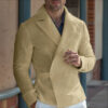 Sd0cebfe4527d4a5981759aa77bd50fc64.jpg INCERUN Men Blazer Solid Color Lapel Long Sleeve Button Casual Male Suits Streetwear Autumn 2025 Fashion Thin Coats Outerwear