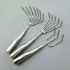 Sd0f80e4a3e0a48b7853cf77bec5b8becz.jpg Claws Garden Hand Rake Stainless Steel Manual Small Leaf Rakes Integrated Gardening Tool Weeding Removal Puller Garden Yard