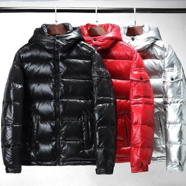 High Quality New Hooded Down Men Trend Solid Color Short Winter Hooded Jackets Coat Windproof Thickened Warm Long Sleeve Parkas